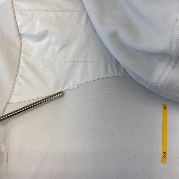 Lole Women's White Zip Front Hooded Long Sleeve Athletic Jacket Size M - Picture 16 of 16